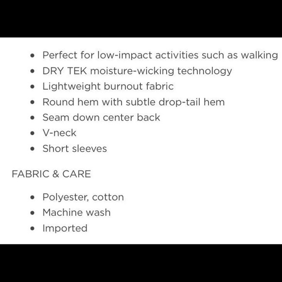 Tek Gear Turquoise Blue V Neck Burnout Yoga Tee Large - Picture 5 of 7